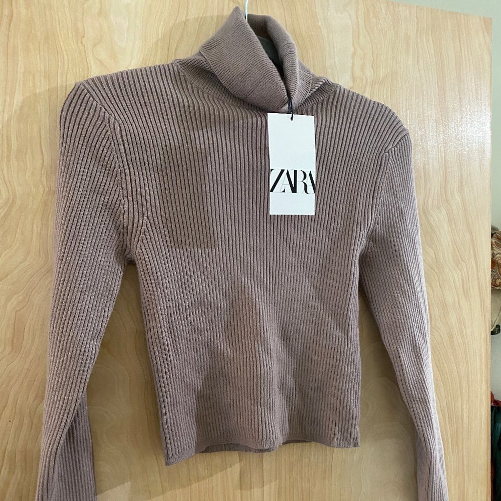 Zara crop turtle neck L